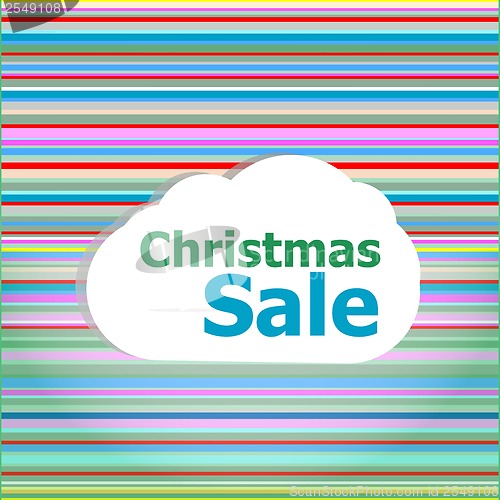 Image of holidays concept: pattern background with christmas sale words
