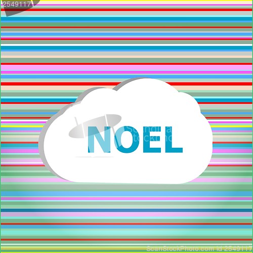 Image of Seamless abstract pattern background with noel words