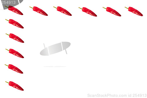 Image of chilli peppers border