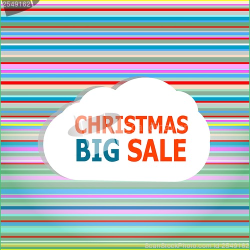 Image of holidays concept: pattern background with christmas big sale words