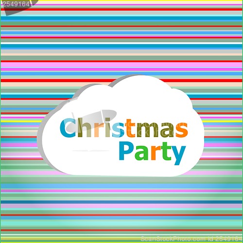 Image of Seamless abstract pattern background with christmas party words