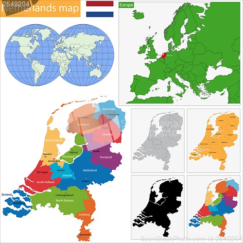 Image of Netherlands map