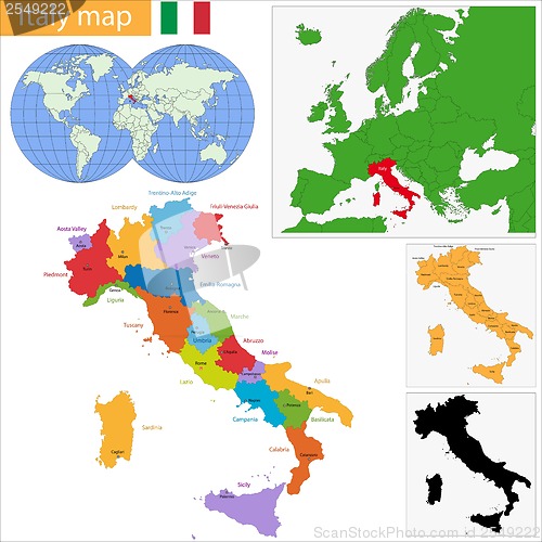 Image of Italy map