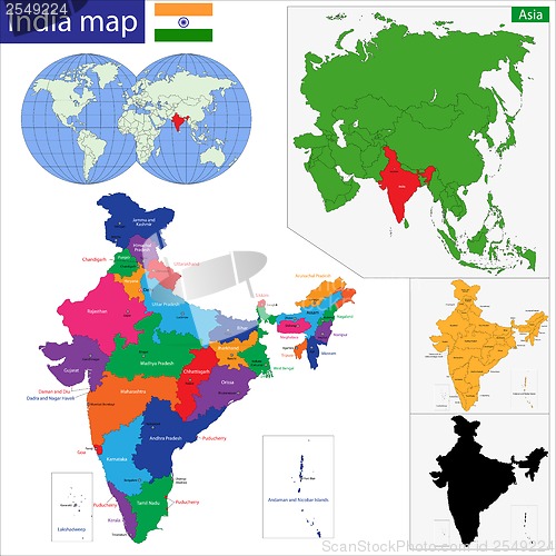 Image of India map