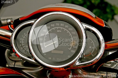 Image of Futuristic speedometer