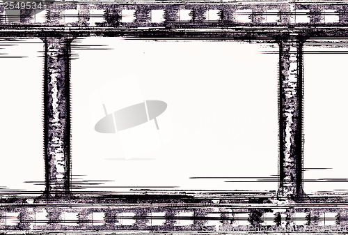 Image of grunge film frame