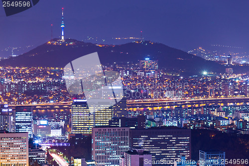 Image of seoul at night