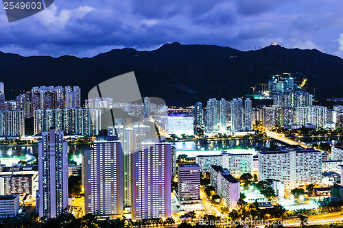 Image of Hong Kong city at night 