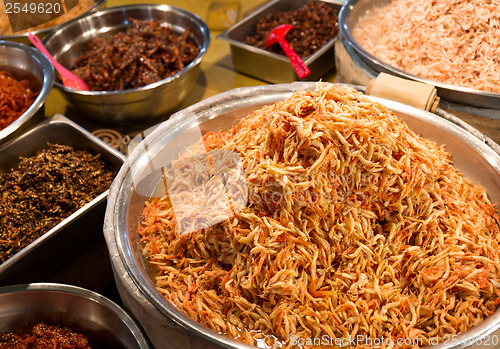 Image of Korean appetiser in food market