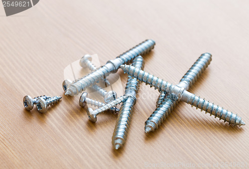 Image of screw on wood