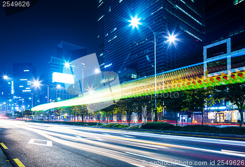 Image of Gangnam District in Seoul at night