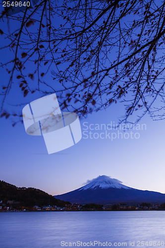 Image of Mt. Fuji at evening 