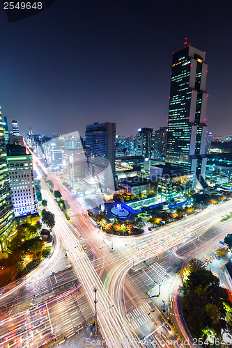 Image of Gangnam District in Seoul city