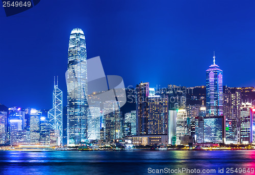 Image of Hong Kong Harbour at sunset