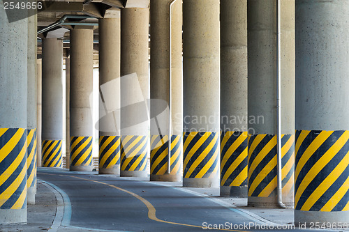 Image of Bottom of highway road bridge