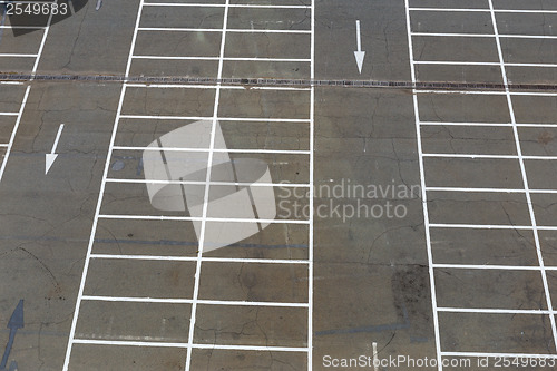 Image of Empty outdoor car park 