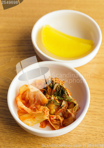 Image of Korean food, kim chi 