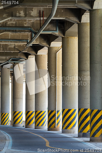 Image of Under the highway road bridge