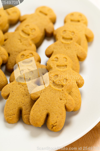 Image of Gingerbread cookies on plate