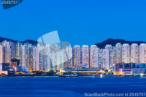 Image of Hong Kong at night 