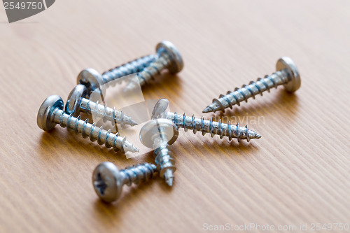 Image of screw on wood