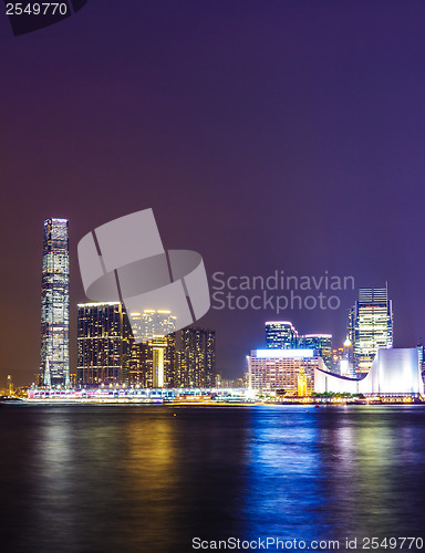 Image of Kowloon in Hong Kong at night