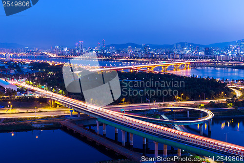 Image of Seoul city night