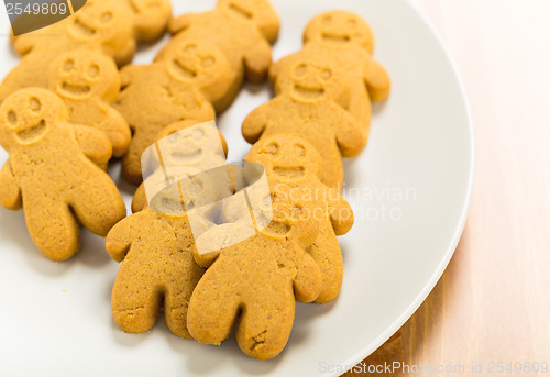 Image of Gingerbread cookies on plate