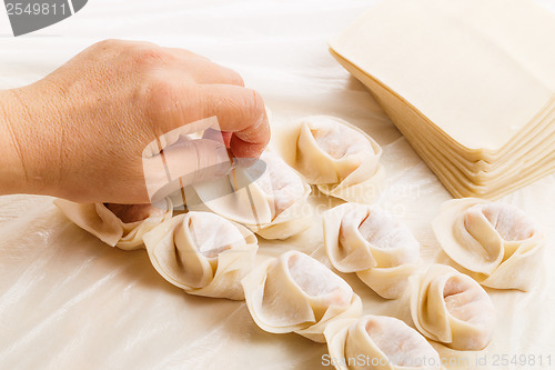 Image of Making of Chinese dumpling 