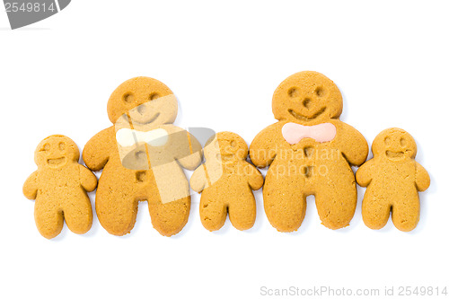 Image of Gingerbread family cookies
