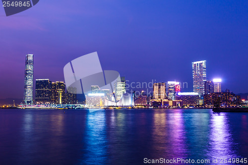 Image of Kowloon skyline in Hong Kong 