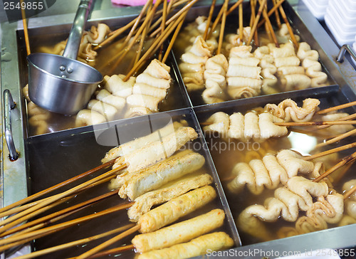 Image of Korean local food, fish cake 