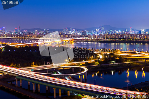 Image of Seoul city night