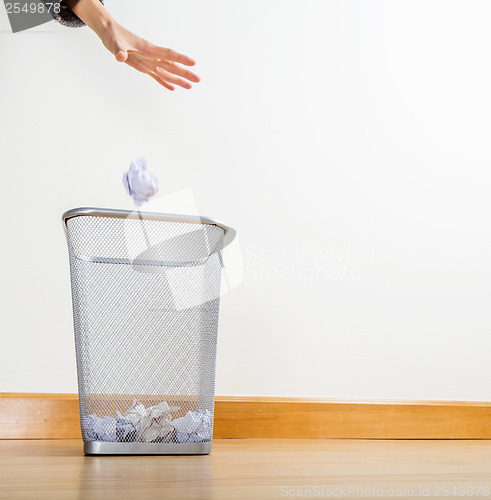 Image of Throwing of paper ball