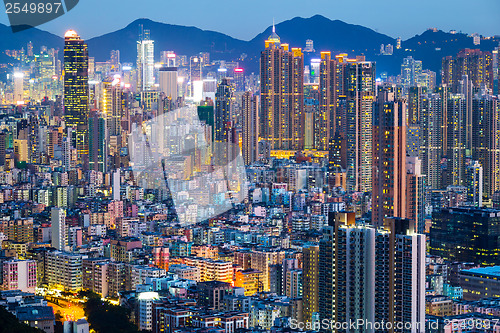 Image of Hong Kong city at night 