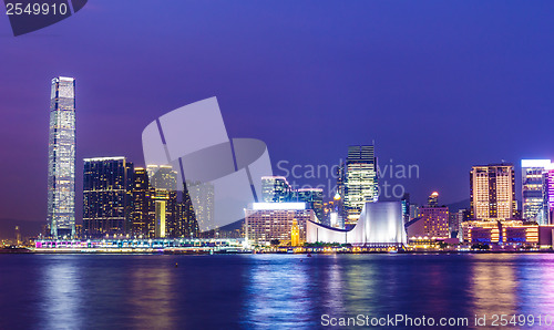 Image of Kowloon skyline in Hong Kong 