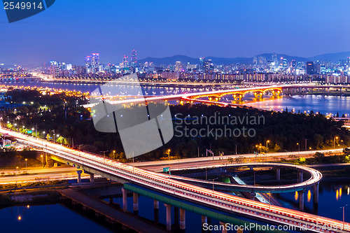 Image of Seoul city night