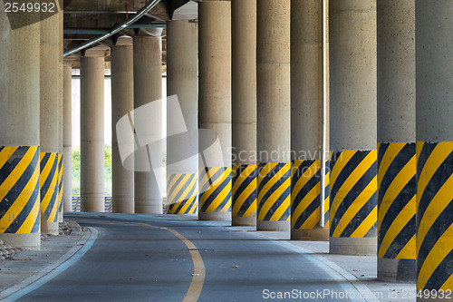 Image of Bottom of highway road bridge