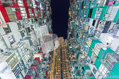 Image of Overcrowded building in Hong Kong