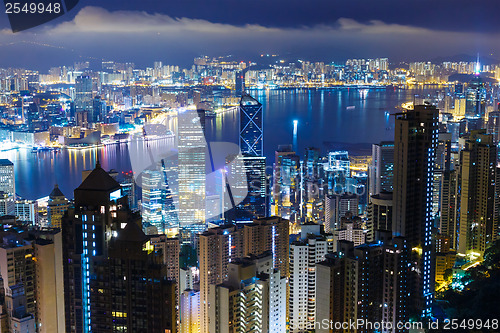 Image of Hong Kong city by night 