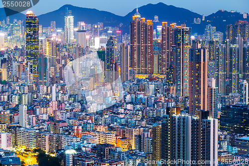 Image of Hong Kong city night