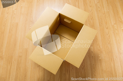 Image of Empty brown carton box