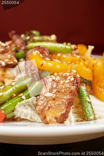Image of Warm salad with veal