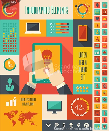 Image of IT Industry Infographic Elements