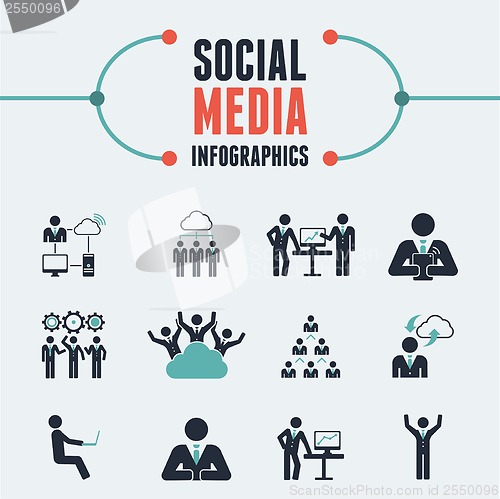 Image of Social Media Infographic Template.