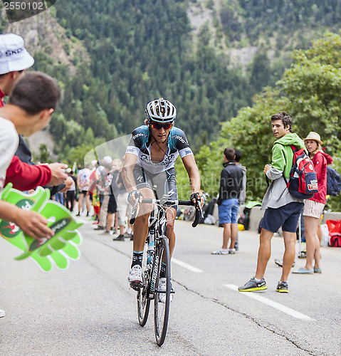 Image of Peter Velits Climbing Alpe D'Huez