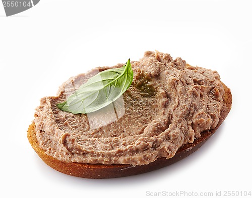 Image of bread with liver pate