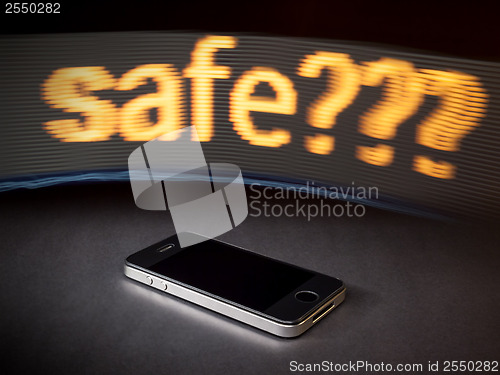 Image of safe smart phone