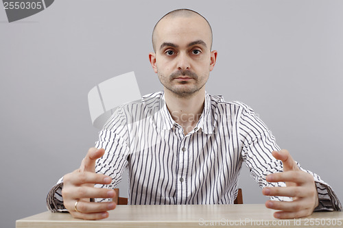 Image of Man at desk