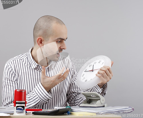 Image of Man at desk